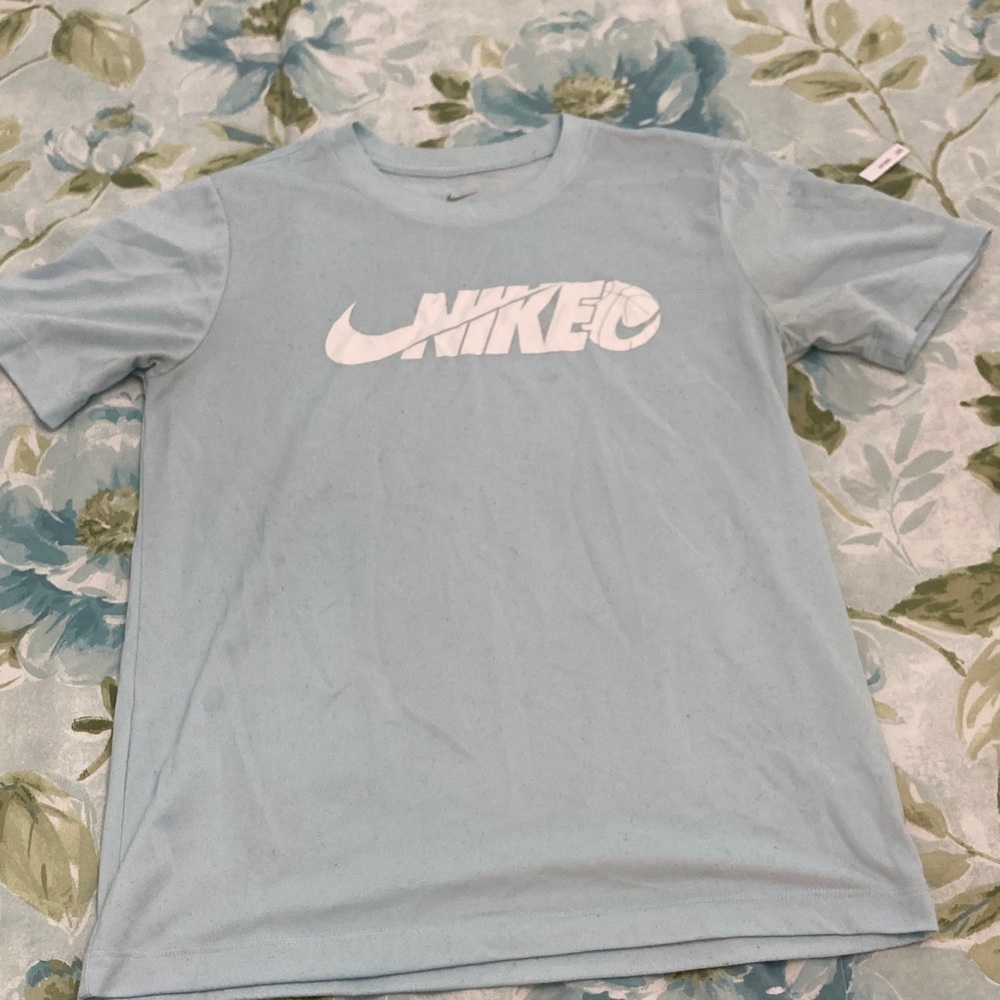 Nike Sky Blue Tee with White Logo